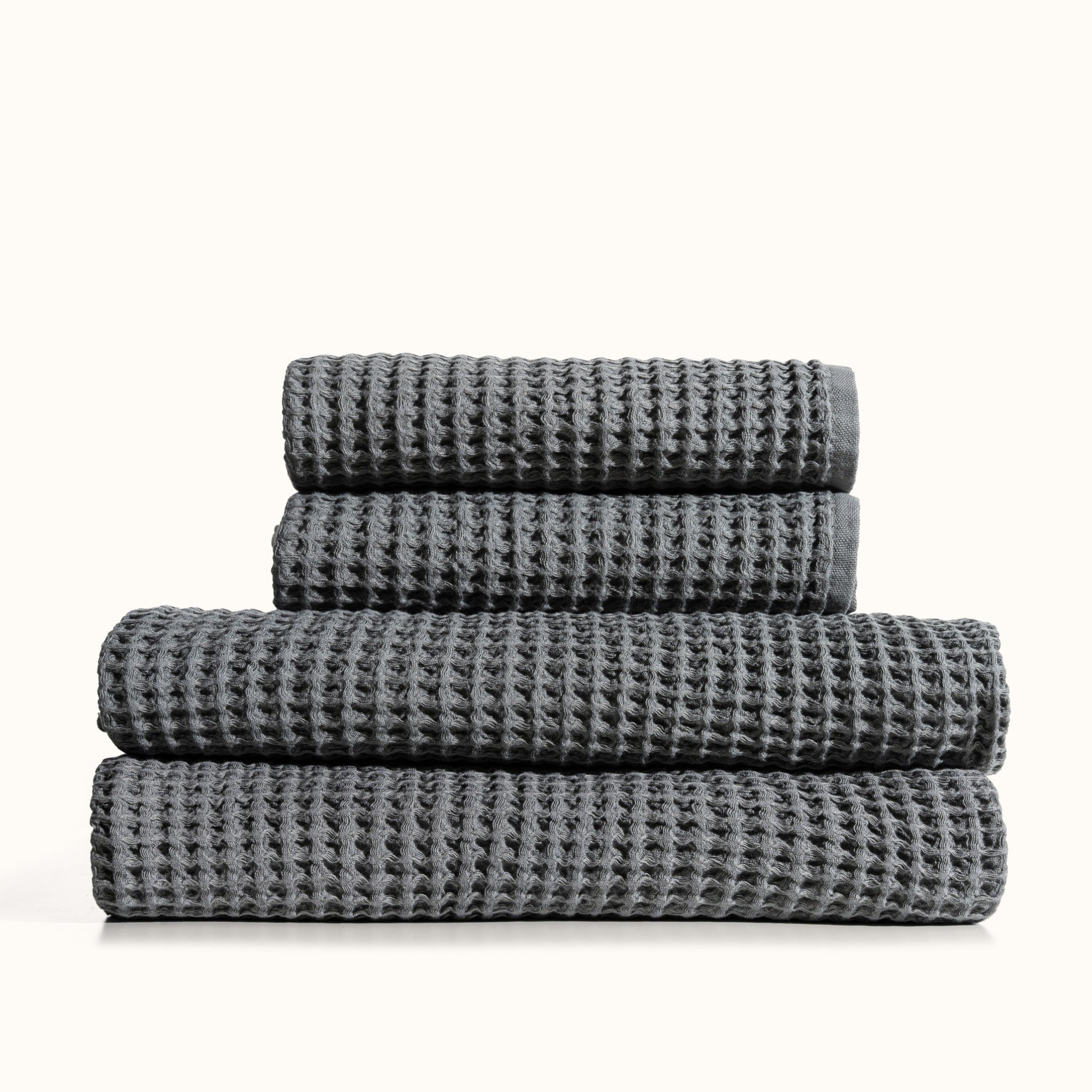 2 + 2 Waffle Towel Bundle - Slate