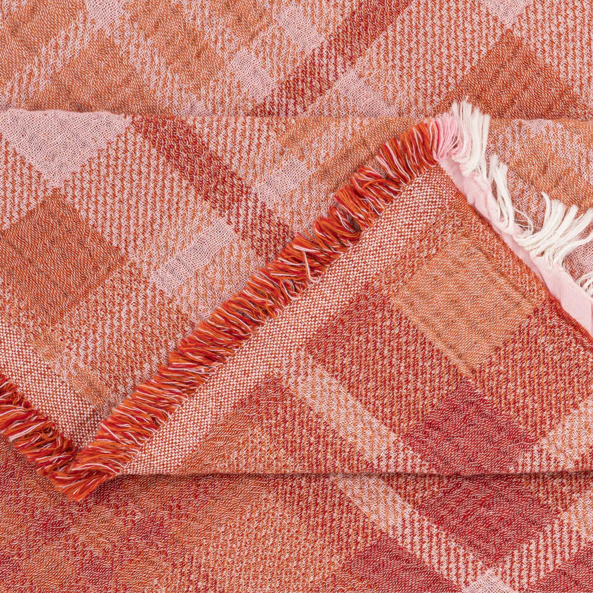 Plaid Blanket - Rust
